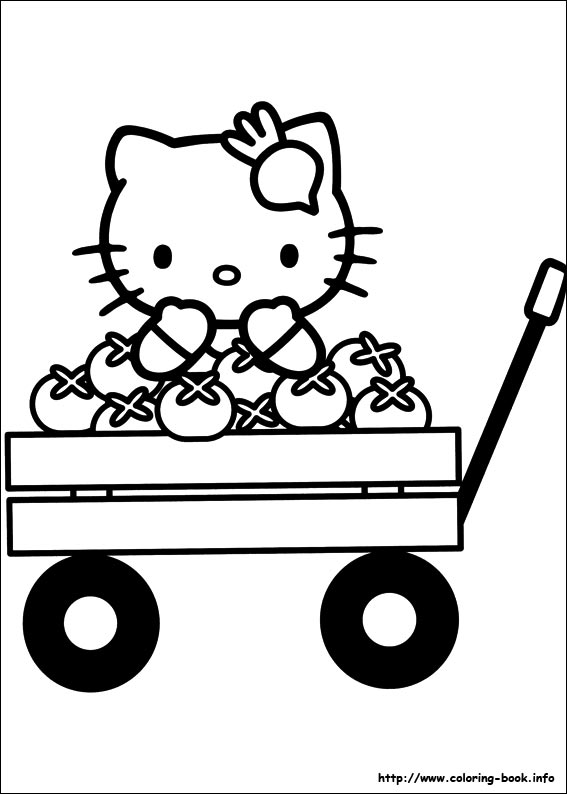 Hello Kitty coloring picture